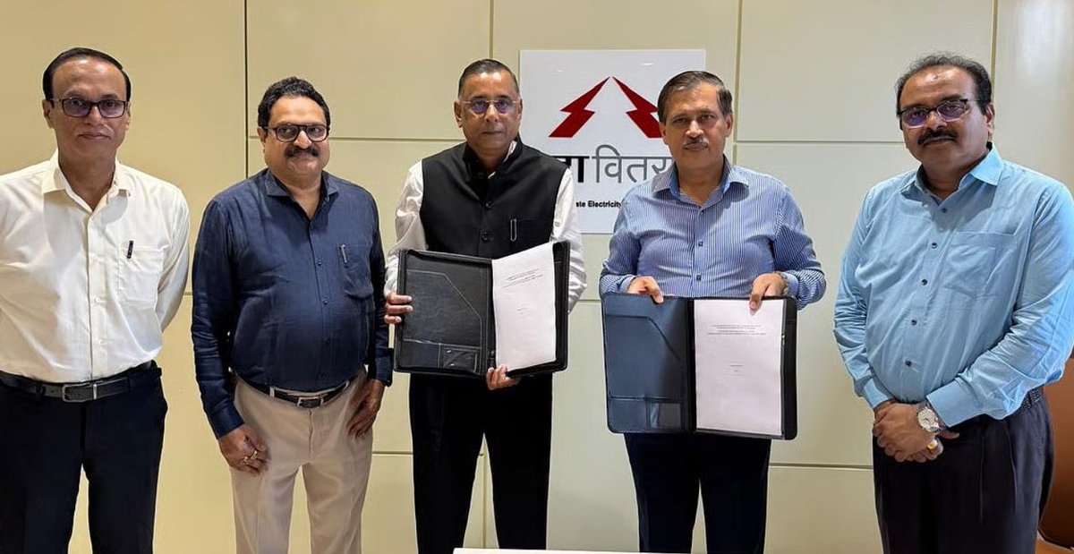 renewablemirror's tweet image. @MSEDCL  and GEAPP Sign Statement of Intent to Modernize Maharashtra’s Power Distribution Network.

Read More - renewablemirror.com/msedcl-and-gea…

#Maharashtra #EnergyModernization #CleanEnergy #SmartGrid #ElectricalMirror #RenewableMirror #ConstructionMirror