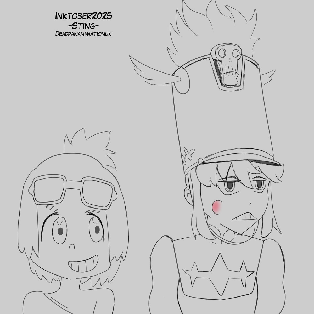deaderpan's tweet photo. #inktober2025 #inktober #sting #art #klk #killlakill #nonon #nononjakuzure #mataro #mataromankanshoku #キルラキル 

does this count as a ship? https://t.co/LSDdCCC1kq