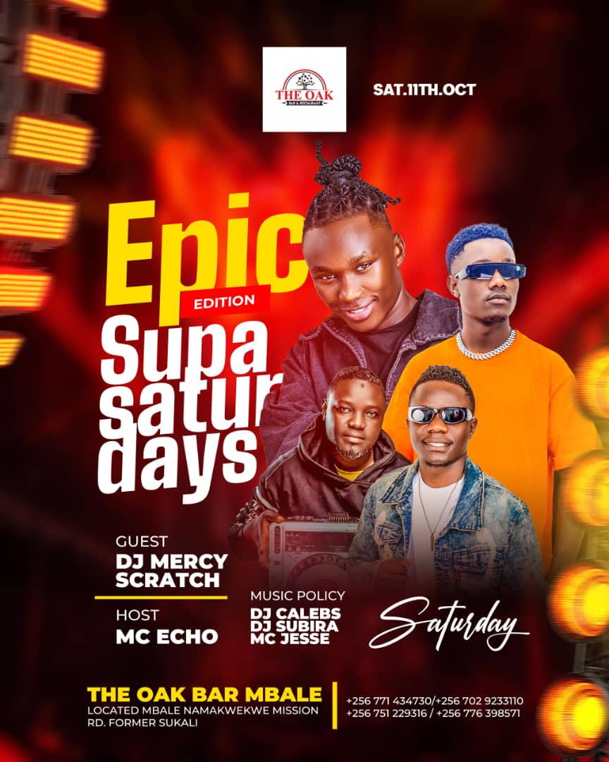 McJesseUg's tweet photo. Let's link up at Oakbar tonight for the biggest Saturday party on land..#supasaturdays
See you Around!!!!!! https://t.co/UCZcKduEHQ