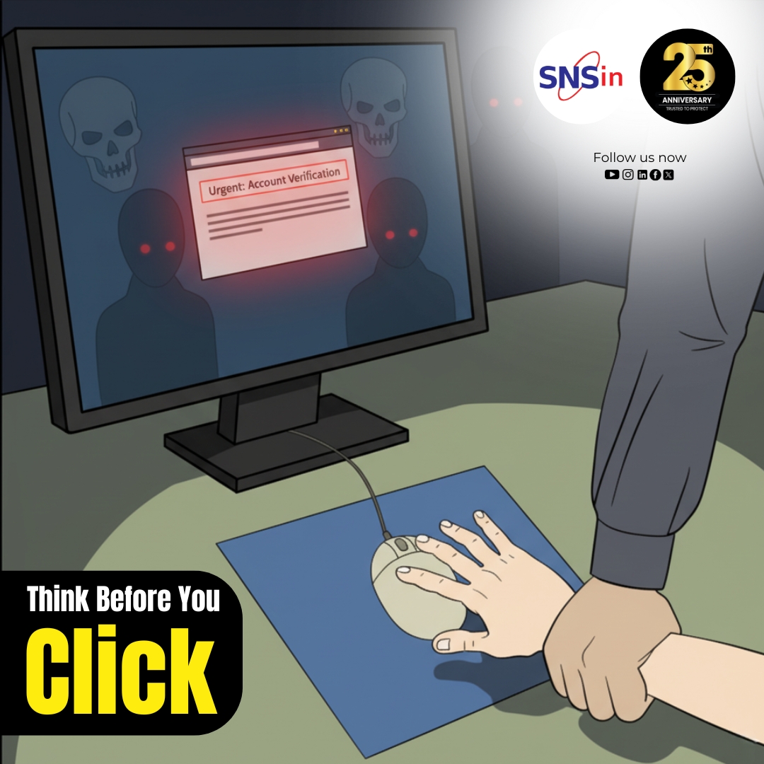 SolutionsSecure's tweet image. ⚠️ Think Before You Click!

One careless click can open the door to cyberattacks.
Pause. Check the sender. Spot red flags.
One mindful click can protect your entire network. 💻🔒

#ThinkBeforeYouClick #CyberAwareness #Phishing #CyberSafeWithSNS