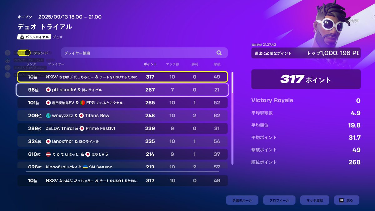 cheat11use's tweet image. div3＠1 雰囲気いい方なら誰でも😃