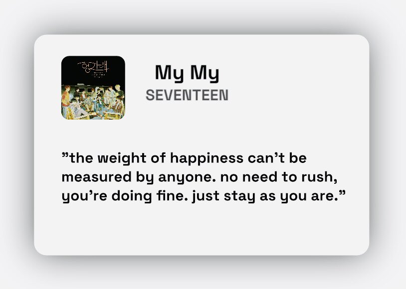 lovrehani's tweet image. “no need to rush, you&apos;re doing fine. just stay as you are.” 🫂