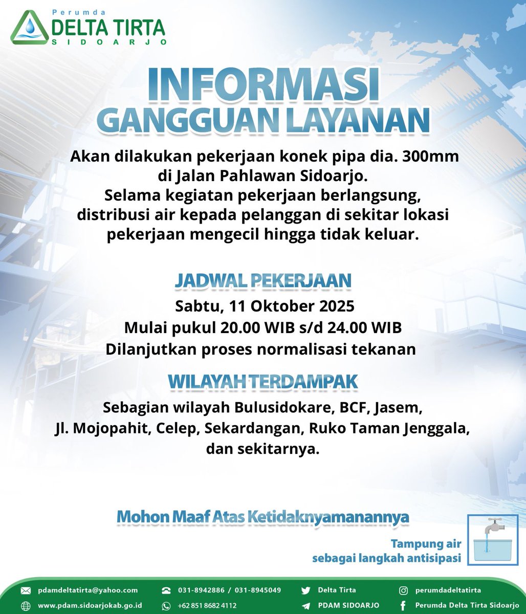 PERUMDA Delta Tirta Sidoarjo tweet media