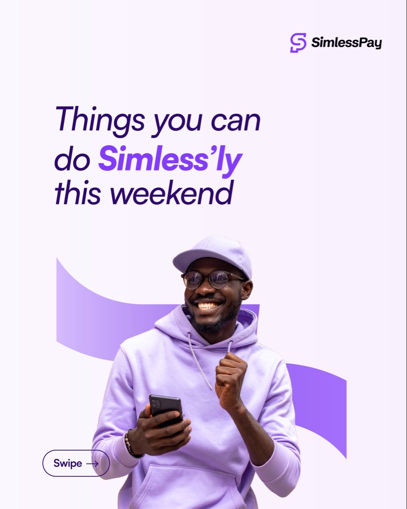 simlesspay's tweet image. Bills paid? ✅
Money sent? ✅
Peace of mind? Always.

Do it all Simless’ly and enjoy your weekend without missing a beat. 🎶💜

Download SimlessPay app to start today: onelink.to/jbadhd. 📲

#MoneyTransfer #WeekendVibes #simlesspay