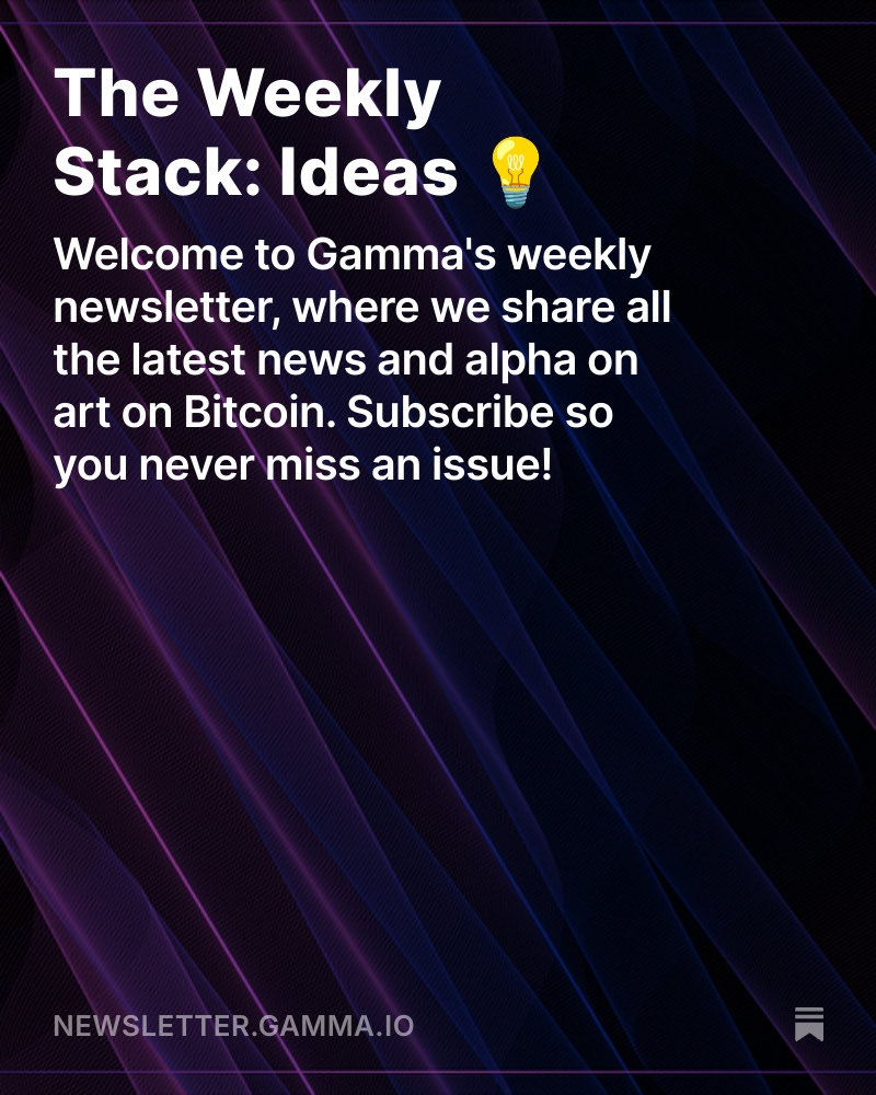 trygamma's tweet image. New on The Weekly Stack: Ideas 💡 

📶 Meet Ideas, the next step in Signals’ creative ecosystem
🛜Live on Signals including @endless_mazin and other unique projects
🧑‍🎨 Partner of the Week @Kanetix22 
🧡LIMINA by @Olga_f2727 

And lots more… 🔗👇