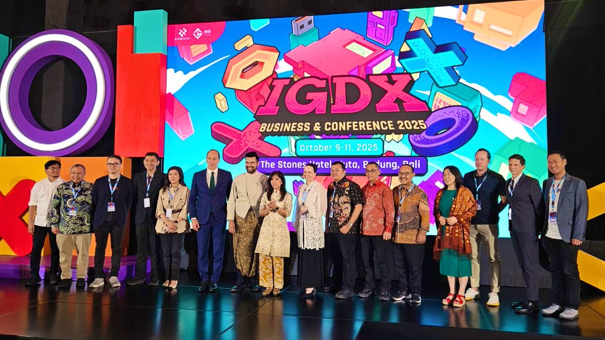 🇵🇱 Poland present at IDGX 2025-the biggest gaming event in Indonesia! 
I mentioned iconic Polish titles: The Witcher, Cyberpunk 2077, Frostpunk and more 🎮
The gaming industry is one of the most dynamic and forward-looking sectors of 🇵🇱 economy - we’re open to collaboration! 🇵🇱🇮🇩