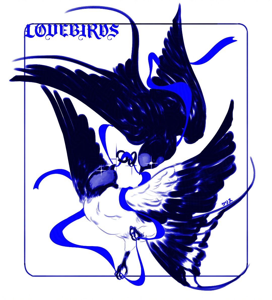 Lovebirds
.
Going to a wedding today so wanted to do a special piece for the occasion :)
.
#artober