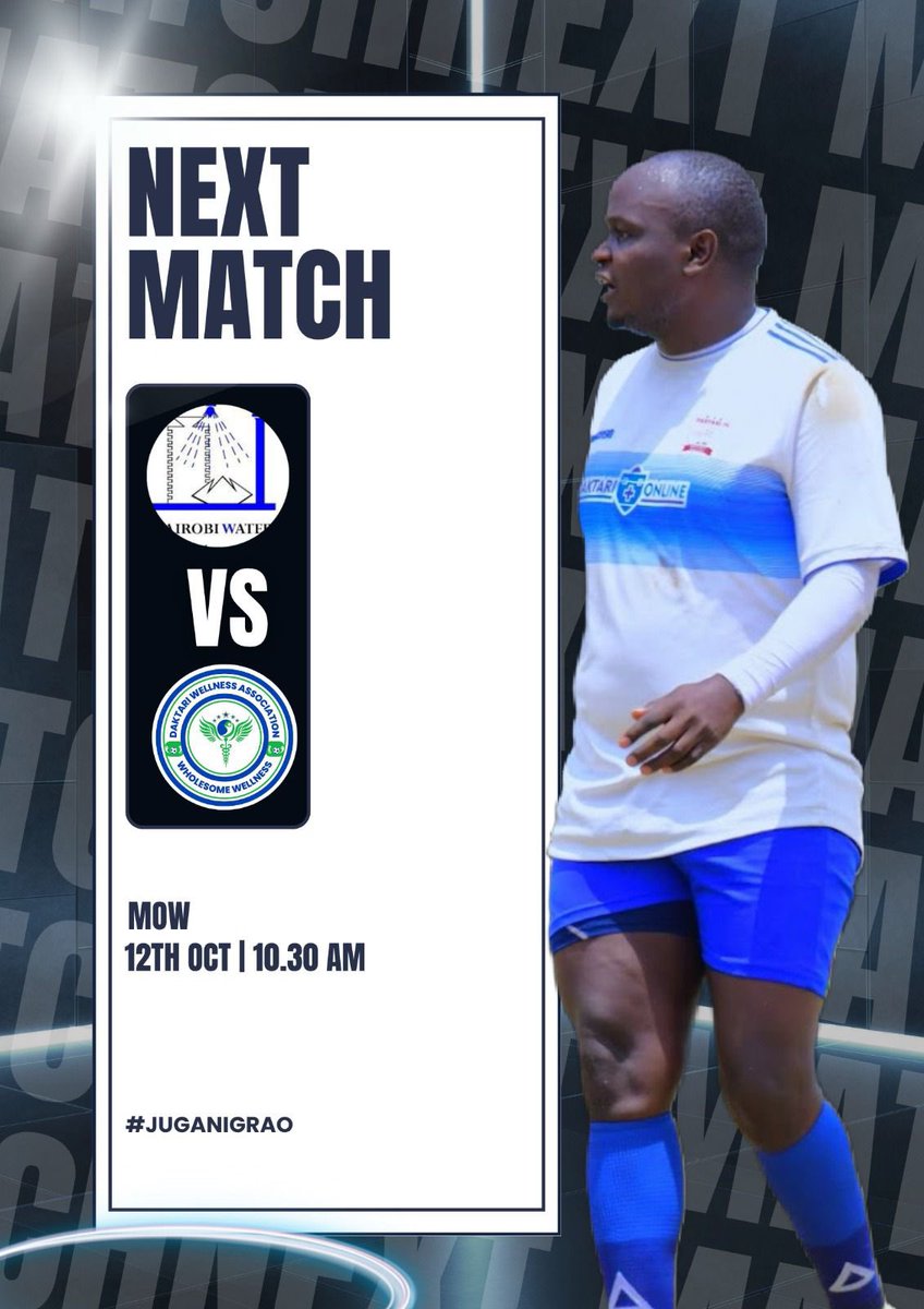 🚨 Weekend vibes incoming! Daktari FC hits the pitch this Sunday for an epic showdown⚽ 
#DaktariFC #JugaNiGrao