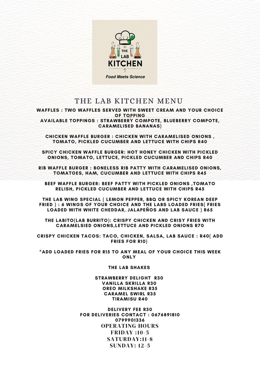 Do the most if you around Bloem city and need food on the weekends 💯