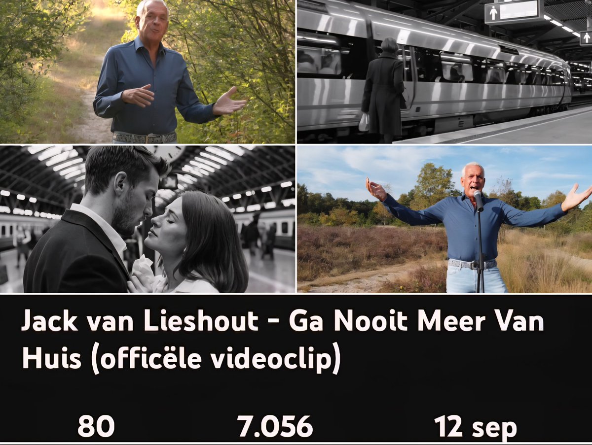 Heel verrassend voor mij: een bezoekje aan YouTube laat zien dat mijn videoclip nu al meer dan 7.000x is bekeken! Link: youtu.be/DVGMDenjU7Y