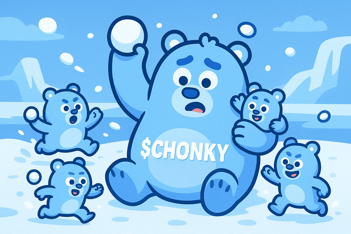 chonky_meme's tweet photo. Some tokens chase hype $CHONKY spreads joy. With every holder, the community grows warmer, brighter, and kinder. Because $CHONKY isn’t just a project it’s a reminder that even in the coldest spaces, laughter and friendship never freeze. 🐧❄️ 
So get it now 🔥

#CHONKY #meme #SolanaMemeCoin #MemeCoinSeason #CryptoCommunity #pumpfun #dexscreener