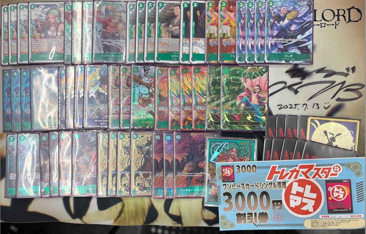 op09_Ganryu's tweet image. 🏆3位 パンケーキ食べ隊
はっしー選手/赤青エース
隊長選手/青紫ルフィ

🏆4位 鉄緑会
つるぎ選手/緑ボニー
せばす選手/緑ゾロ

おめでとうございます🎉🎉

#巌流島CS