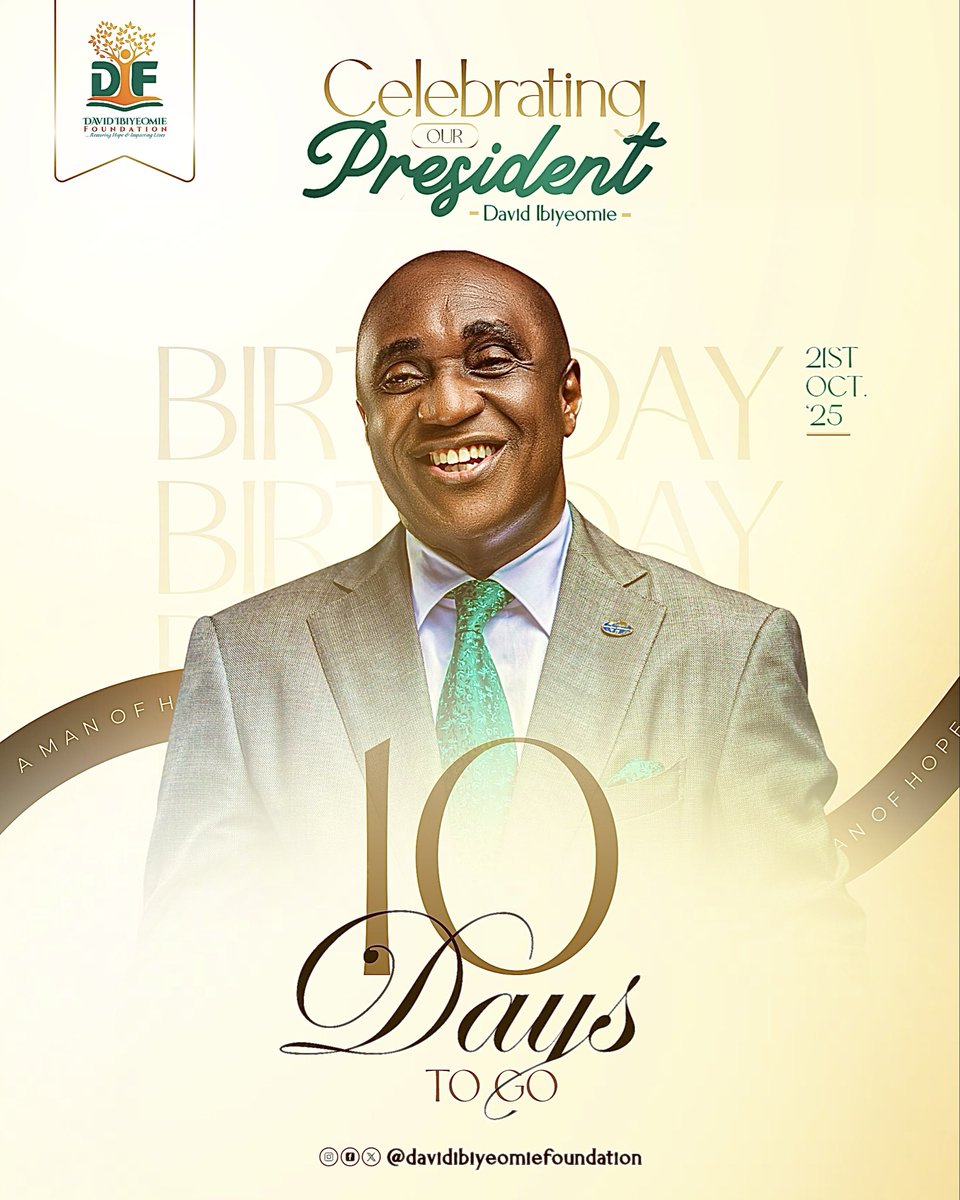 David Ibiyeomie Foundation tweet media