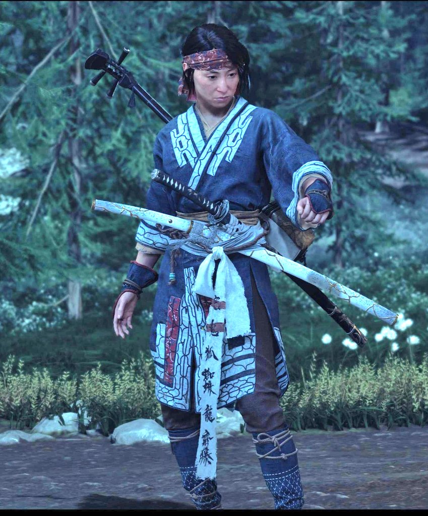 #GhostofYotei #ゴーストオブヨウテイ 
アイヌの服、超良い👍

色々な人と会話して困ってる人をたくさん助けてるけど、篤の人生はまだ復讐に囚われてる
でもこの交流で少しは変化してないだろうか…
たまに見る悪夢はそれを忘れるなという意味なのかな、、悲しい