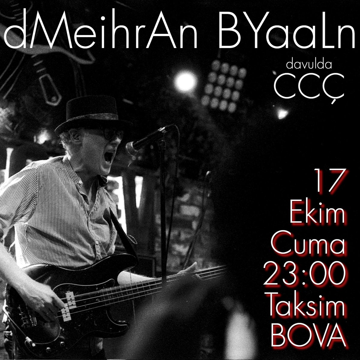 Önümüzdeki Cuma gecesi müsaitseniz not alınız...
Önce Selen Gülün'ün yeni albümünün canlı performasını dinleyeceğiz sonra da bizim olayımız var... müzikal anlamda çok renkli, çok tatminkar bir gece olacak :))
<a href="/bovasahne/">Bova</a> <a href="/iyidedinabi/">cemil</a> <a href="/selengulun/">Selen Gülün</a>