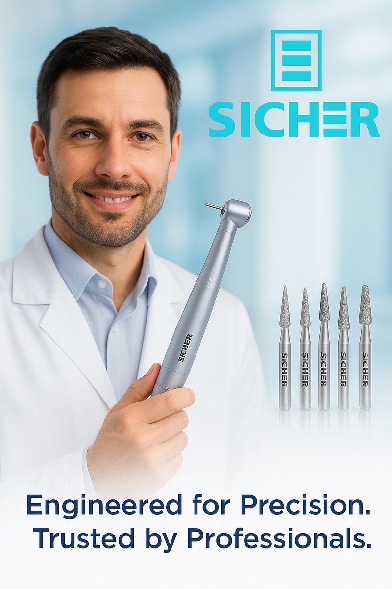 Your Practice Deserves the Best.

Bring precision and comfort to every procedure with Sicher Airotor &amp; Diamond Burs. Designed for superior control, balance, and efficiency — because every detail matters. #sicherdental #sicherairotor #sicherburs #SicherdentalUSA #SicherdentalUAE