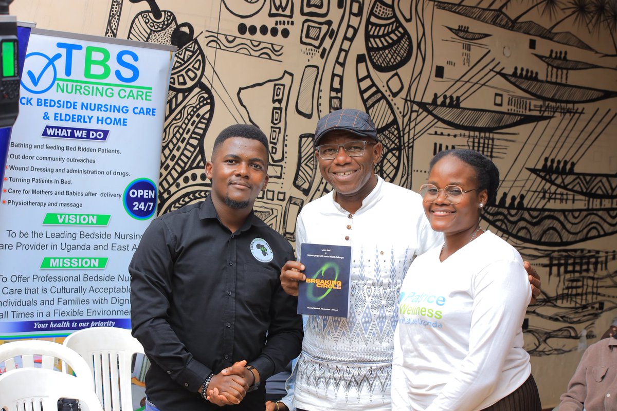 SsenabulyaSimo2's tweet photo. October we celebrate the World Mentalhealth Day I was humbled to gift my book to PDG Xavier as a token of appreciation to his effortless work towards serving @Rotary and empower him with resources to keep creating Awareness about Mentalhealth @RotaractKibuli @D9123 @RotaryKibuli https://t.co/2CGg3S3m0y