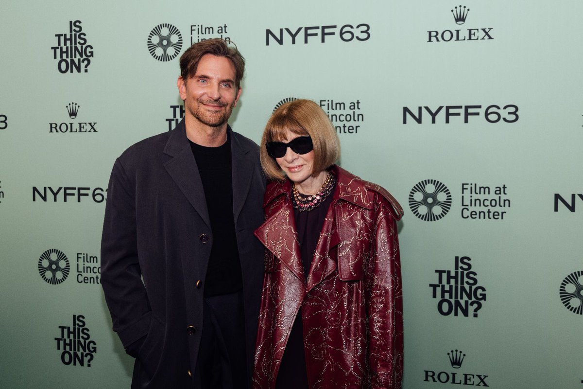 TheNYFF's tweet image. Bradley Cooper, Will Arnett, Laura Dern, and more closed out #NYFF63 with the world premiere of IS THIS THING ON? 💚