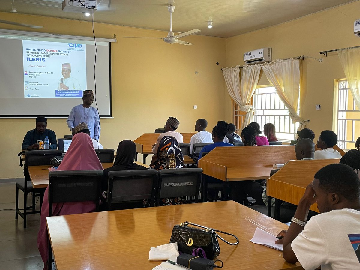 CITAD Online Radio (@citadradio) on Twitter photo Ongoing: Inspiring Leadership Reflection Interactive Series (ILERIS) with Mallam Hassan. A Hassan, former H.O.D Department of Mass Communication Federal Polytechnic Bauchi, taking place at Federal Poly Bauchi, Bauchi <a href="/ChiromaHope/">H. M Chiroma</a> <a href="/a_sabo12/">Ali Sabo</a> <a href="/ChiromaHope/">H. M Chiroma</a> <a href="/YZYau/">Yunusa Ya'u</a> <a href="/ICTAdvocates/">CITAD</a> Ongoing: Inspiring Leadership Reflection Interactive Series (ILERIS) with Mallam Hassan. A Hassan, former H.O.D Department of Mass Communication Federal Polytechnic Bauchi, taking place at Federal Poly Bauchi, Bauchi <a href="/ChiromaHope/">H. M Chiroma</a> <a href="/a_sabo12/">Ali Sabo</a> <a href="/ChiromaHope/">H. M Chiroma</a> <a href="/YZYau/">Yunusa Ya'u</a> <a href="/ICTAdvocates/">CITAD</a>