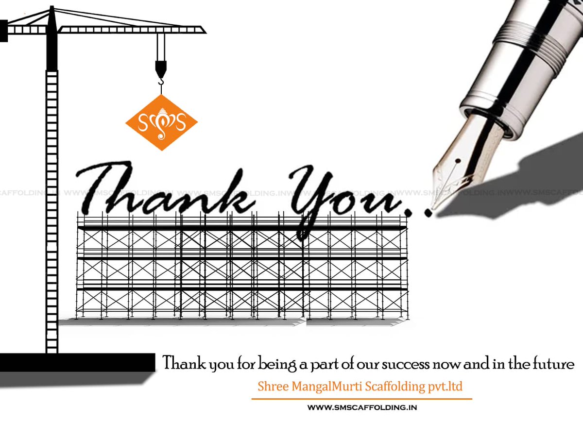 ShreeMangalmurt's tweet photo. Thank you for being a part of our success now and in the future...

#smscaffolding
#scaffolding
#Anniversary https://t.co/G8dCgTA6VB
