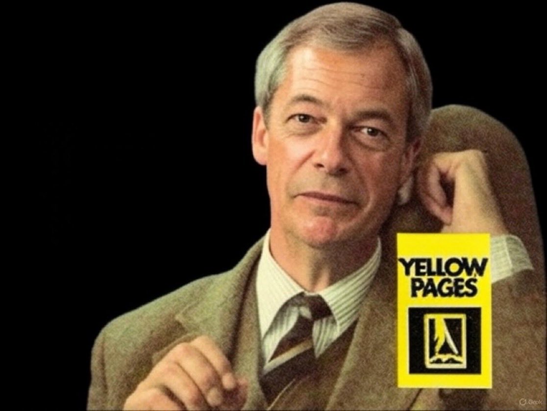 CockertonMark's tweet image. “Do you have any copies of ‘Nathan Gill, my man in Wales’ by N P Farage?”
“You do? That’s wonderful. No, I don’t want to buy them, I want you to burn them”.