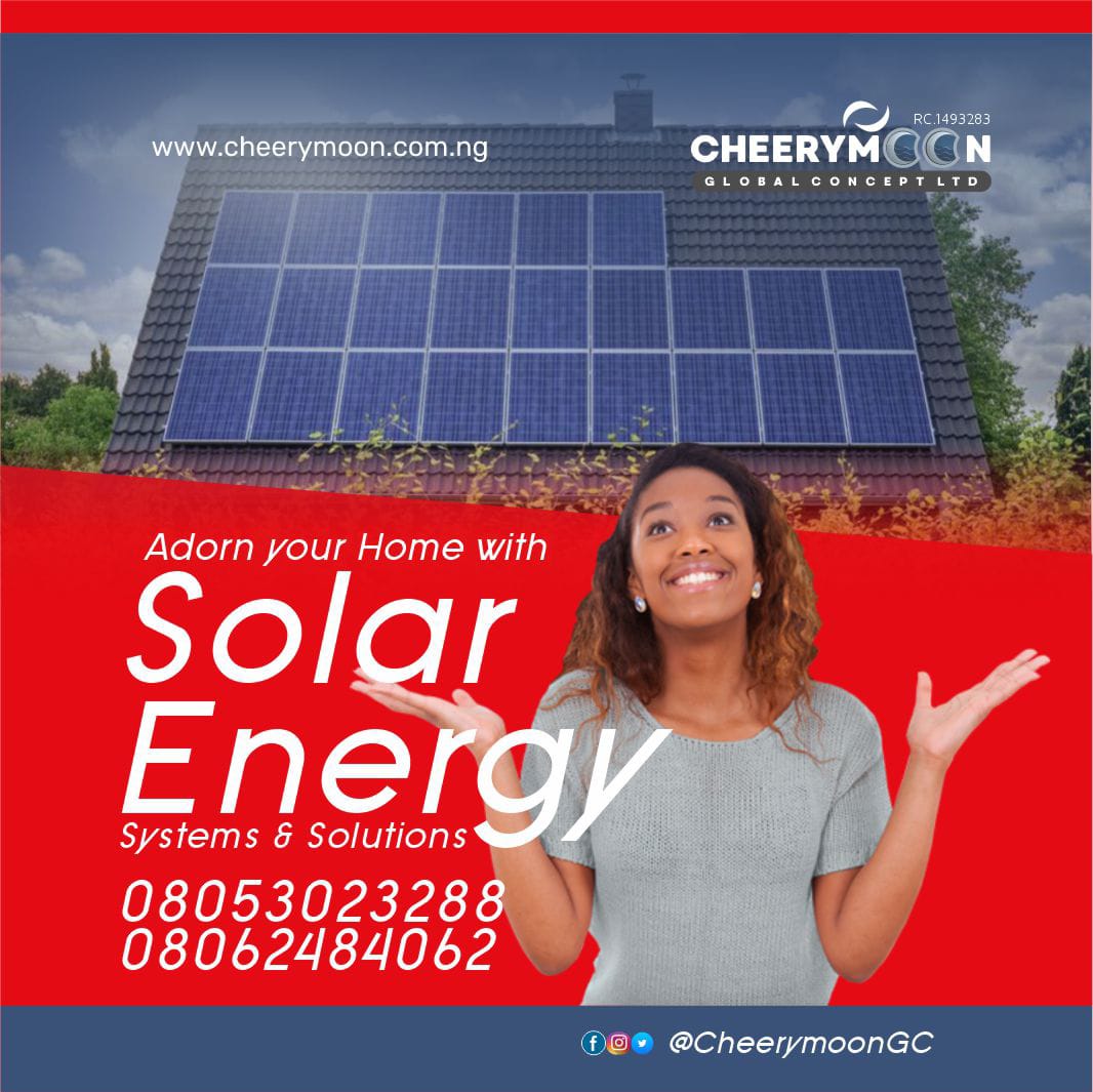 cheerymoongc's tweet image. 🌞 Shine brighter with Cheerymoon Solar Systems &amp;amp; Solutions! ☀️
Adorn your home with clean, reliable, and cost-saving solar. Let the sun work for you! 🌍⚡

📞 08053023288 | 08062484062

#SolarEnergy #CleanPower #RenewableEnergy #GoSolar #EnergySolutions #SolarNigeria 💡🏠