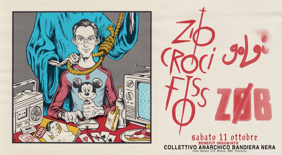 NoteProgressive's tweet image. ZØB + ZIO CROCIFISSO + GOLGI in concerto a #Milano #oggi #11ottobre - TUTTI I DETTAGLI QUI: noteprogressive.horizonsradio.it/2025/10/05/zob…