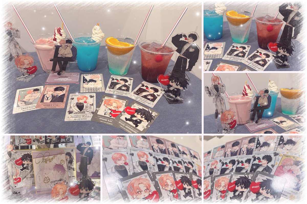 Tag_kumacha's tweet image. ♡ 2025.10.11 ♡
カラ鉄コラボにお邪魔してきました~!♡
特典のコンプができず諦めかけてましたが最後の最後で来てくれて無事全部の絵柄お持ち帰りできました😭🫶
地方でコラボルームにお邪魔できなかったのは悲しかったですが書き下ろしも可愛く、ドリンクも美味しくて幸せすぎるコラボでした🌸