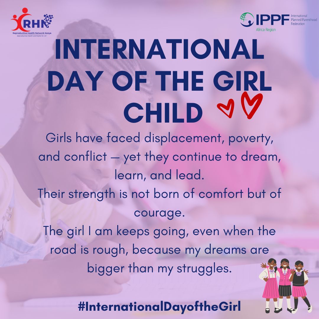 _brie2547's tweet image. Girls have faced displacement poverty and conflict yet they continue to dream learn and lead
#InternationalGirlsDay
#InternationalDayoftheGirl
#RHNK4SRHR
#RHNKImpact