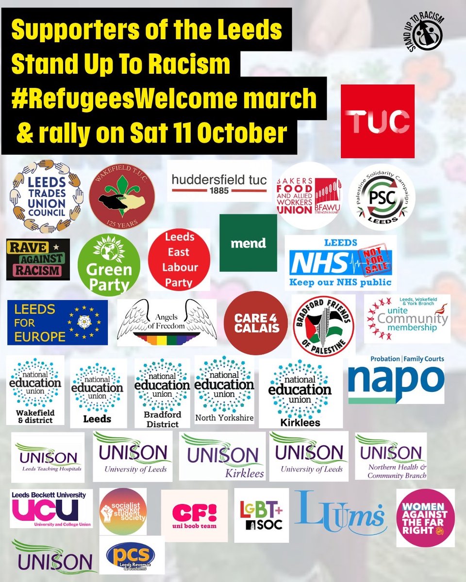Proud to be marching today in Leeds with so many others. See you there soon ✊