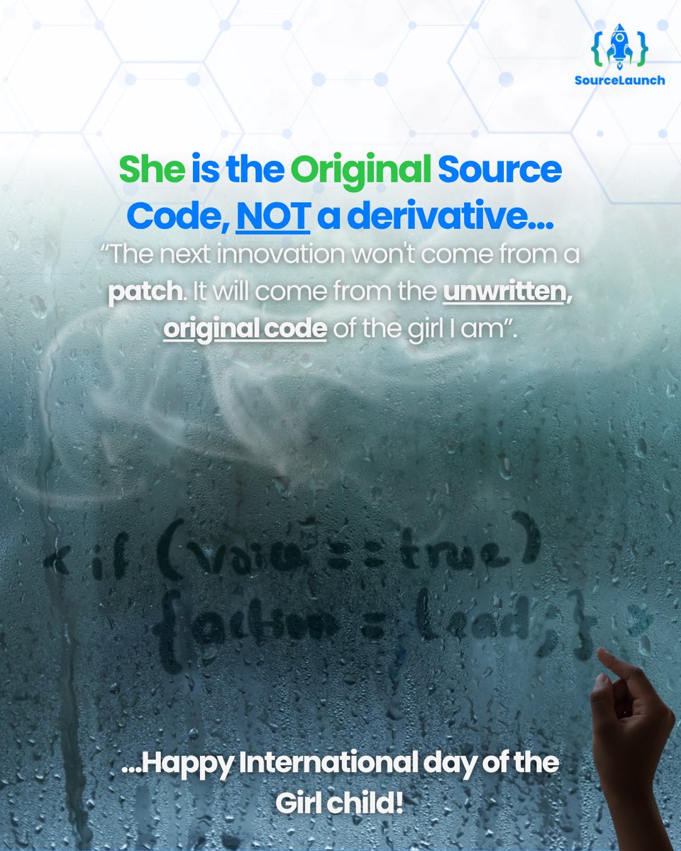 SourceLaunchio's tweet image. Behind every great innovation is a girl who refused to be a derivative.
She’s rewriting the rules, redefining power,
and reminding the world that the future starts with her.
#IDG #IDG2025 #DayOfTheGirl #DayOfTheGirlChild2025 #InternationalDayOfTheGirl