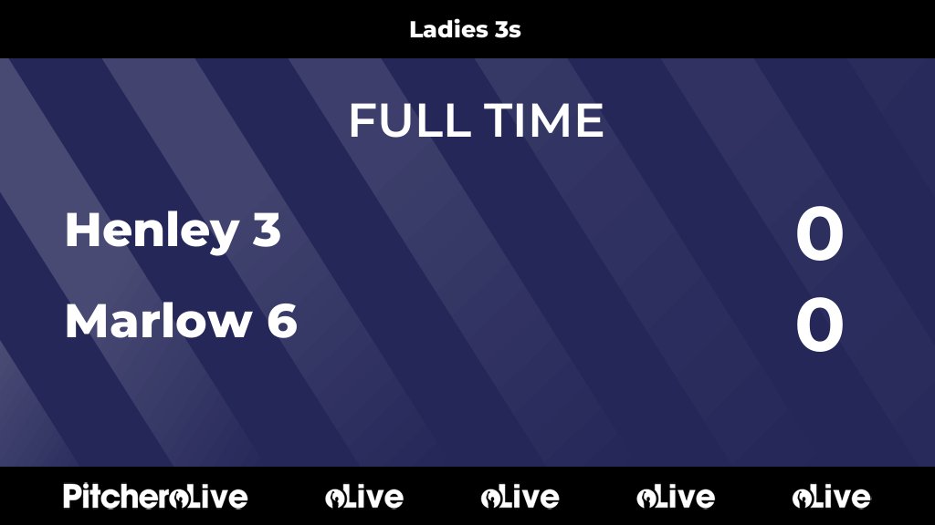 FULL TIME: Henley 3 0 - 0 Marlow 6
#HENMAR #Pitchero
henleyhockeyclub.co.uk/teams/78063/ma…