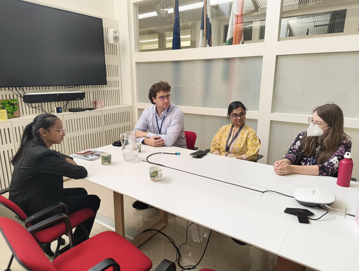 Plan_India's tweet photo. Quiet confidence met longstanding friendship and shared commitment to equality at the Embassy of @FinlandinIndia , where Bharati took over as Ambassador for the Day as part of the global Girls Takeover for International Day of the Girl. https://t.co/hWB4Oc0hcD