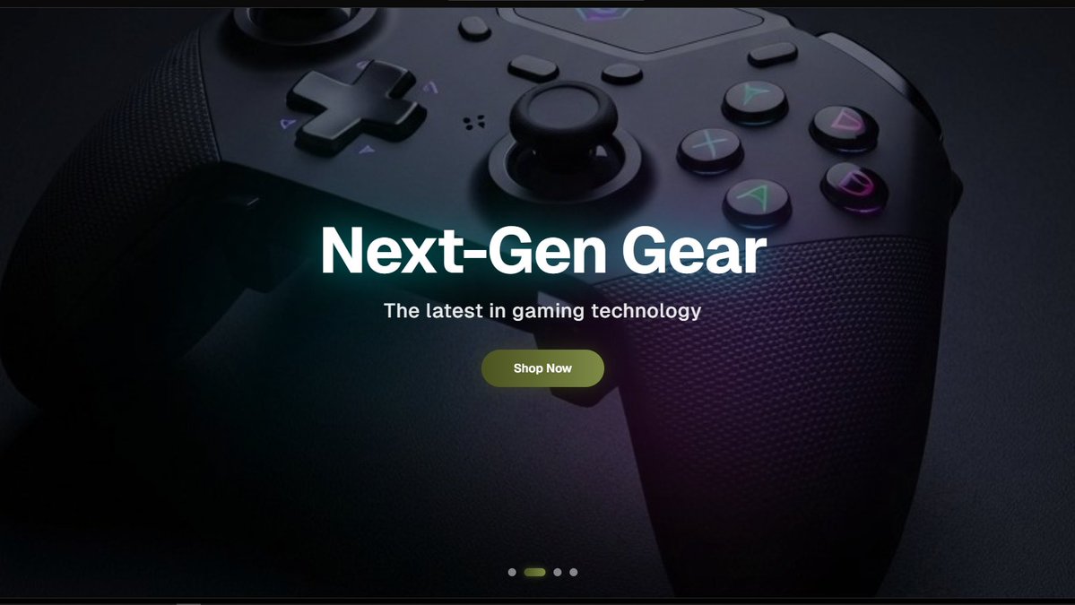 OluwatobI_11's tweet image. Power your play. Elevate your tech.
Sneak peek of a gaming + gadget hero page I’ve been crafting 💻✨
#WebDesign  #GamingSetup #frontenddev
