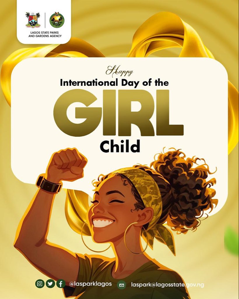 LASPARKLagos's tweet image. The girl I am, the change I lead.
Today, we celebrate girls who rise above challenges, lead with courage, and shape a better world for all.
At LASPARK, we believe every girl deserves to grow, thrive, and bloom beautifully. 🌸💚
#GreenerLagos #HealthierLagos #PlayLagos