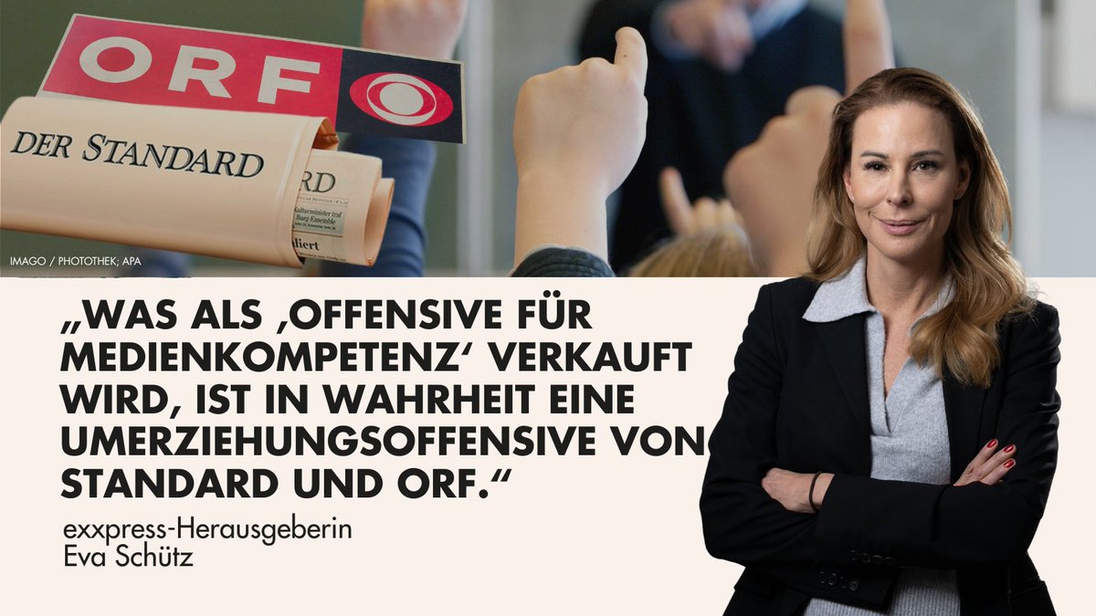 Der ORF und der Standard ziehen jetzt direkt in die Klassenzimmer ein – finanziert vom Bildungsministerium. Das hat nichts mit Bildung zu tun, sondern mit Meinungserziehung auf Steuerzahlerkosten. Mehr dazu in meiner Kolumne: exxpress.at/meinung/umerzi…