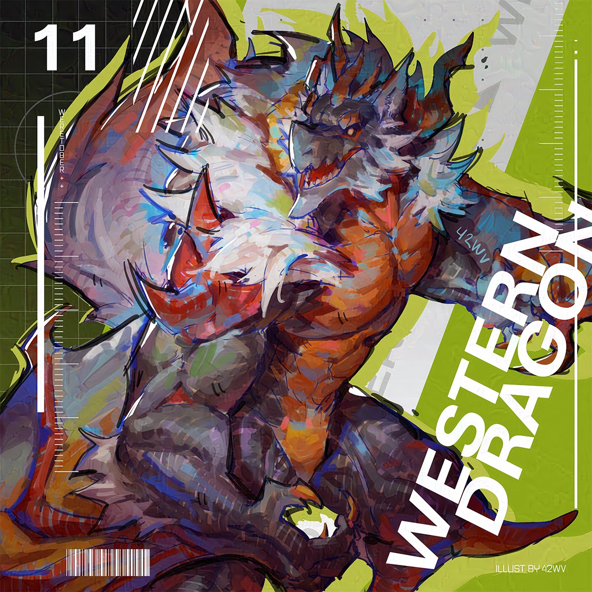 「 #Weretober2025 」 //Day 11// - Western Dragon -
