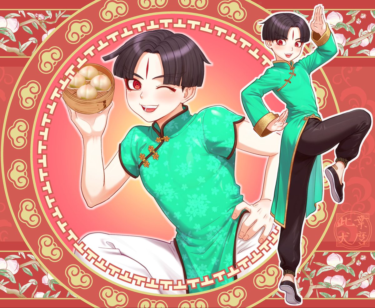 konohainumaro's tweet image. ハンドラポプア、現在はメイド&amp;amp;執事バージョンが開催中ですが、今後のポプアのモチーフとしてチャイナはどうっすかね！戦化粧とも相性いいですよ…❤️