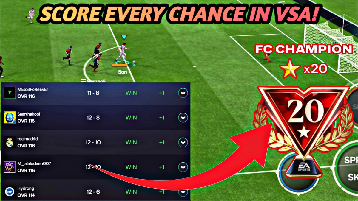 How to score every chance easily in FC Mobile 26
Check it out here:
youtu.be/wvROaLaW-kA?si…

#fcmobile 
#fcmobile26