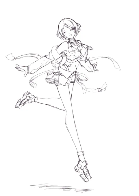 #これがこうなるから主線なしは好き