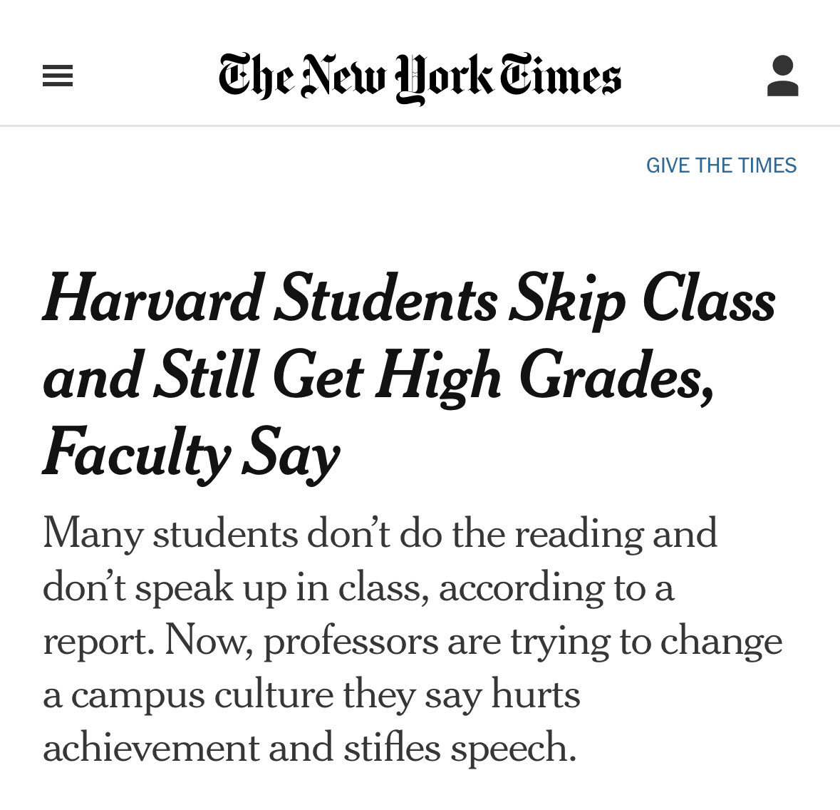 sfmcguire79's tweet image. Harvard is a top-5 university in the world.

It’s “one of the most difficult schools to gain admission to…but once they get in, many of its students skip class and fail to do the reading.”

“When they do show up for class, they are focused on their devices, and are reluctant to…