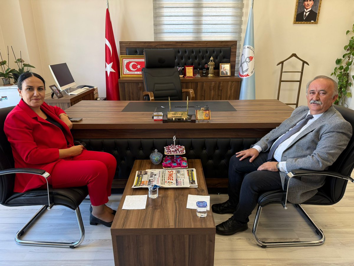 Seydikemer_MEM's tweet photo. Seydikemer Cumhuriyet Başsavcısı Sn. Gülşen Arslan KONUKCU, Millî Eğitim Müdürümüz Sn. İlkay ŞUMUR’u makamında ziyaret etti. https://t.co/TSyvviagKe