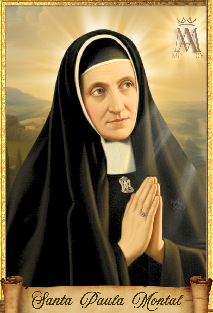 📰 Ephemerides Calasanctianae

✨️⚘️ PROFETA DE LA MUJER

🪪 Hoy recordamos el nacimiento de Santa Paula Montal en Arenys de Mar, Barcelona, España en octubre de 1799 - Fundadora de las Hijas de María, Escolapias. 

🙏 Ruega por nosotros. 

#EscolapiosMéxico #EscuelasPías