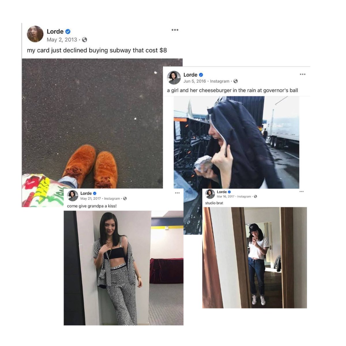 LordeUpdatesBR's tweet image. Lorde just left a comment on an Instagram post about her digital footprint:

“Jesus christ”