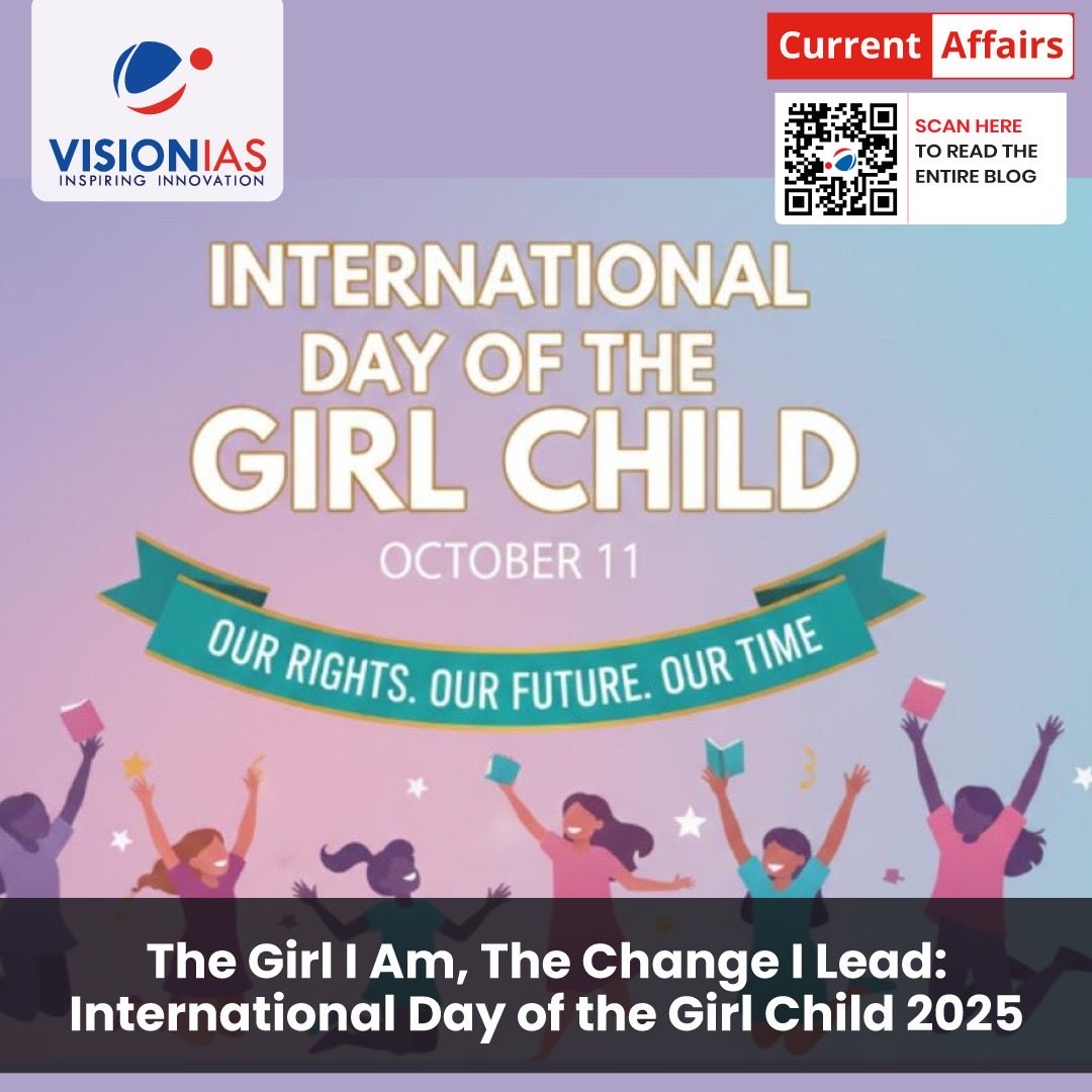 Vision_IAS's tweet image. 👧🏽💪🏽 The Girl I Am, The Change I Lead: International Day Of the Girl Child, we recognize girls not as victims of crisis, but as leaders of change.

👉🏽 Read more at: visionias.in/blog/preparati…

#VisionIAS #currentaffairs #DayoftheGirl #BeijingPlus30 #GirlsLead #UNICEF #EmpowerGirls