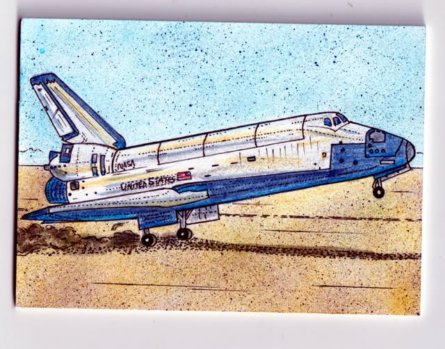 macandtrouble's tweet image. Today, October 11 is a double whammy for the Space program.
*100th Mission of NASA’s Space Shuttle Program (2020)
*First American Woman to walk in Space, Kathryn Dwyer Sullivan (1984)
#space #NASA #SpaceForce #astronaut #sketchcard