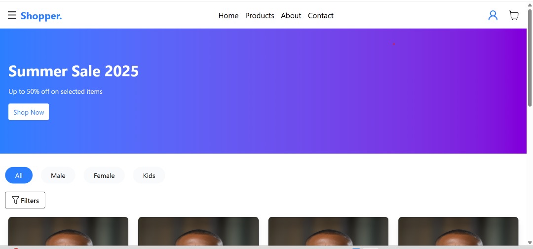 Ade_Tiger1's tweet image. Moved from backend to frontend on my personal eCommerce project.
Now building the UI with React.js + Tailwind CSS ⚡
Here’s an early look at the interface 👇
Clean, responsive, and user-focused, that’s the goal.
 Life

#ReactJS #TailwindCSS #Frontend #FullStackDeveloper