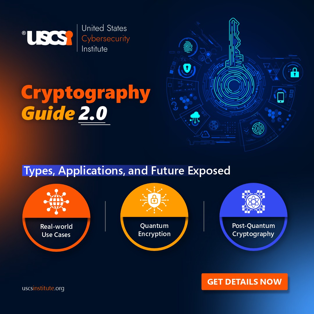 uscsinstitute's tweet image. Ever wondered how your data stays safe online? Discover Cryptographythe foundation of secure communication. Learn about symmetric, asymmetric & post-quantum encryption in USCSI®’s latest cybersecurity guide. tinyurl.com/8cfk9d99
#Cryptography #CyberSecurity #DataEncryption