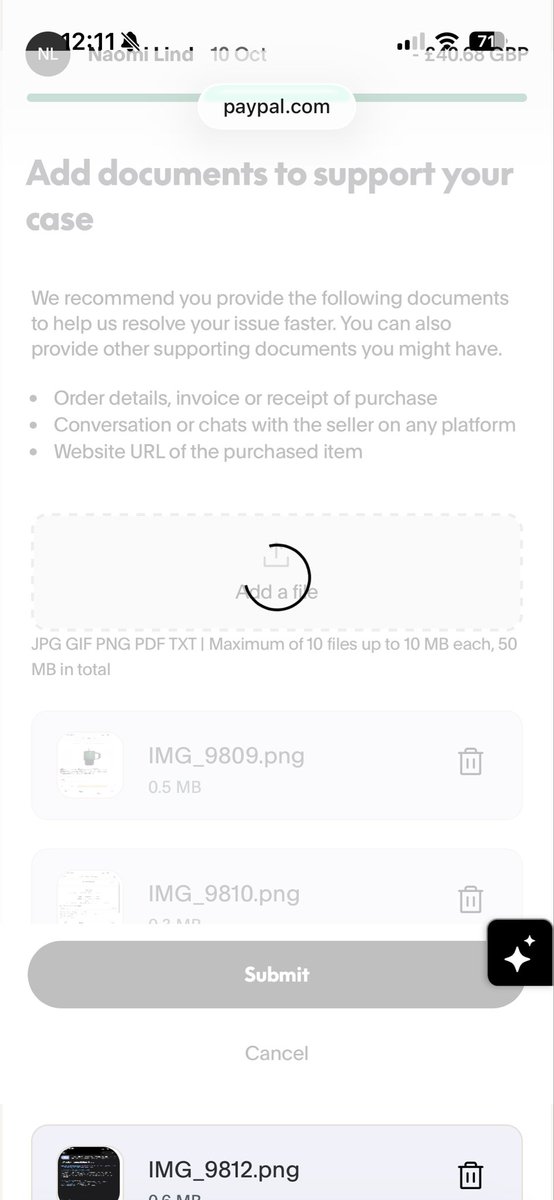 redheather1985's tweet photo. @AskPayPal called 6 times so far hung up on every time try to open a case it just spins i need urgent assistance having been scammed https://t.co/11XW46fRLn
