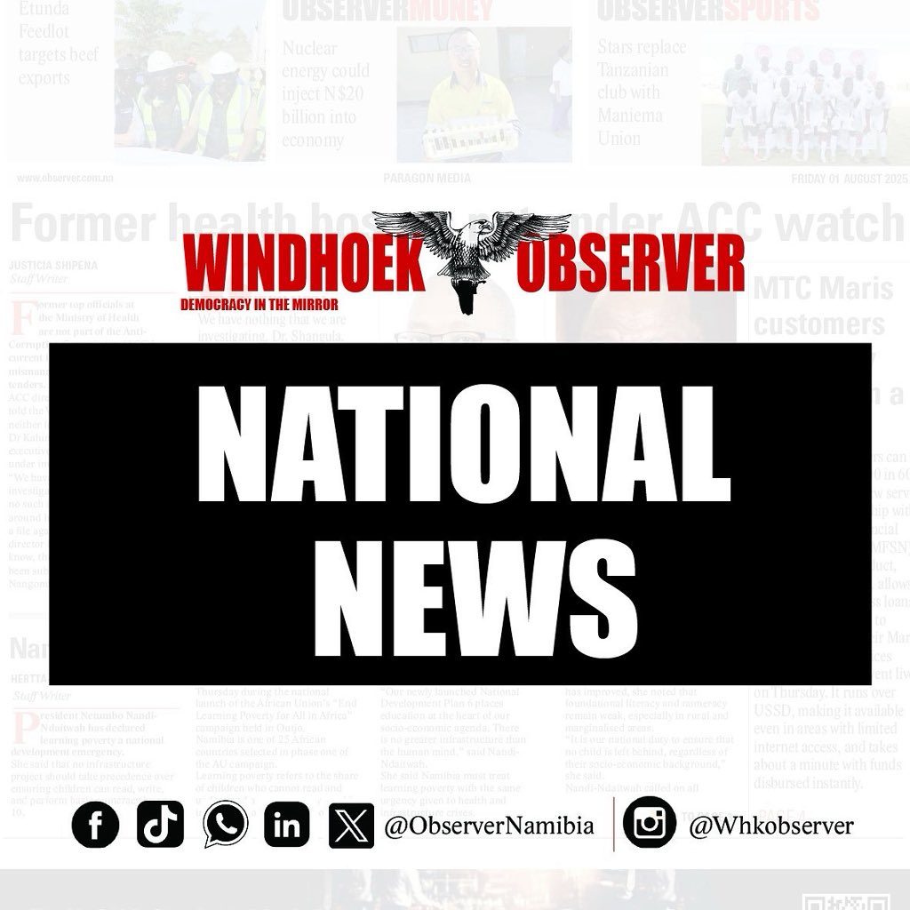 ObserverNamibia's tweet image. The Ministry of Environment, Forestry and Tourism has assured residents of the newly declared Etosha Lyomongwa Conservancy in the Oshikoto region that they can continue collecting salt as usual. 
observer24.com.na/no-salt-collec…